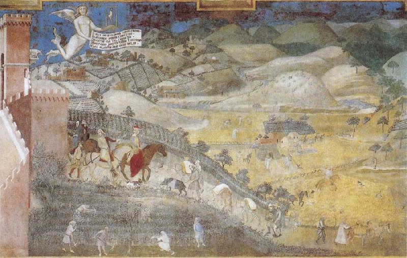 Ambrogio Lorenzetti Life in the Country Sweden oil painting art